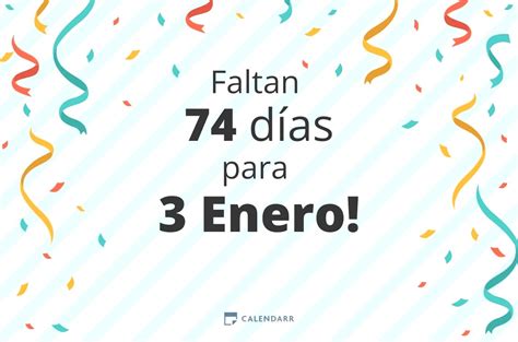 cuántos días faltan para el 3 de enero